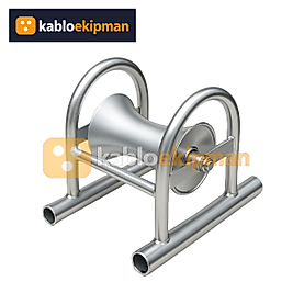 Düz Tip Boru Ayaklı Kablo Makarası (Metal)